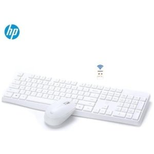 HP CS10 Wireless Keyboard & Mouse Combo: White – Minimalist Design, Long Battery Life, Plug-and-Play Ease, Wireless