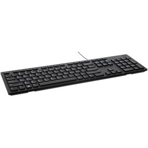 Dell Wired Keyboard KB216 – Black: Full-Size, Spill-Resistant, Chiclet-Style Keys, Multimedia Controls, USB Wired