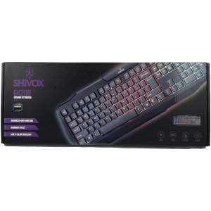 Shivox GK200 Gaming Keyboard: Unleash Immersive Gaming with Full-Size Design, RGB Illumination, and Membrane Keycaps