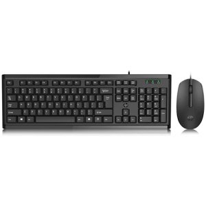 HP KM10 Wired Keyboard and Mouse Combo (Black): Full-Size Ergonomic Keys, Durable Design, Plug-and-Play