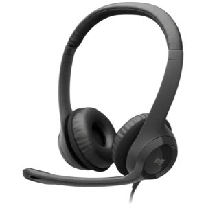 Logitech H390 USB Headset: Crystal Clear Calls, Noise Cancellation Mic, Comfort-Fit Design, USB Plug-and-Play (Black)