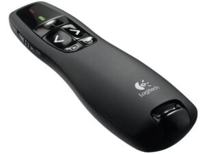 Logitech R400 Wireless Presentation Remote Laser Pointer, 15m Range, Plug-and-Play, Easy-Switch Buttons
