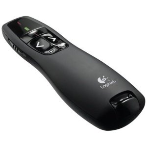 Logitech R400 Wireless Presentation Remote Laser Pointer, 15m Range, Plug-and-Play, Easy-Switch Buttons