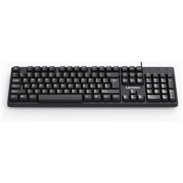 Lenovo K101 Wireless Keyboard | Ergonomic Design | Durable Build | Black
