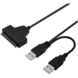 SATA 7+15 Pin 22 to USB 2.0 Adapter Cable – Easy Access & Backup, Plug-and-Play Simplicity