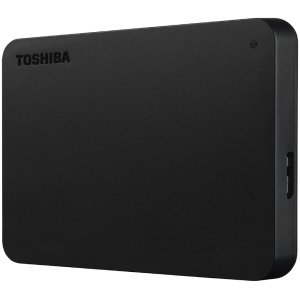 Toshiba Canvio Basics Portable External Hard Drive (1TB, 2TB, 4TB) – Reliable Performance and Sleek Design in Black