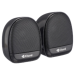 Kisonli KS-08 Mini Stereo Sound Multimedia Speakers – Compact Black USB & AUX Speakers for Laptop and Desktop