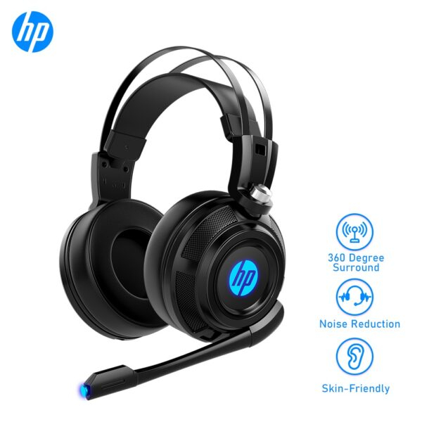 HP H200 Gaming Headset with LED, 7.1 Surround Sound, Mic, and 50mm Skin-Friendly Speakers – Ideal for Bulk Orders