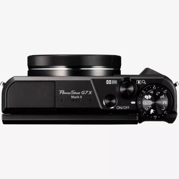 Canon PowerShot G7 X Mark II Camera Make your shots and Full HD movies stunning with a 1.0 type sensor, precision f/1.8-2.8 Canon lens and DIGIC 7 processor. Brighten those night-time stills with a powerful HS System and enjoy easy fingertip control with the dual function Lens Control Ring. - Image 6