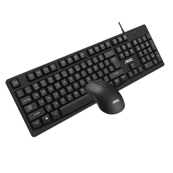 AOC KM150 wired combo delivers smooth, precise typing and navigation with a reliable USB connection—ideal for home or office use - Image 3