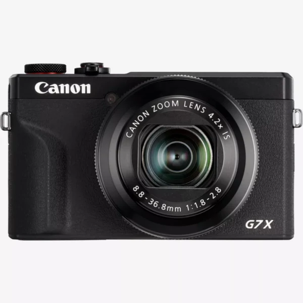 Canon PowerShot G7 X Mark III Premium Vlogger Kit – Black, featuring camera, tripod grip, and 64 GB SD card, ideal for business content creation