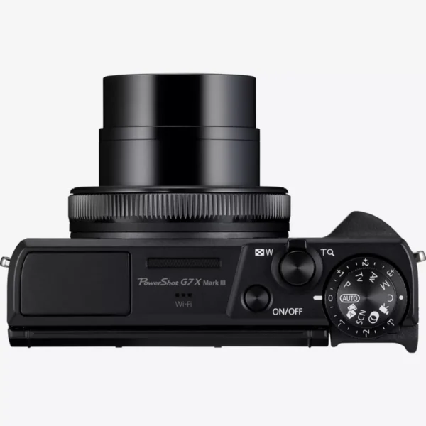 Canon PowerShot G7 X Mark III Premium Vlogger Kit – Black, featuring camera, tripod grip, and 64 GB SD card, ideal for business content creation