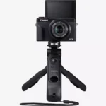 Canon PowerShot G7 X Mark III Premium Vlogger Kit – Black, featuring camera, tripod grip, and 64 GB SD card, ideal for business content creation