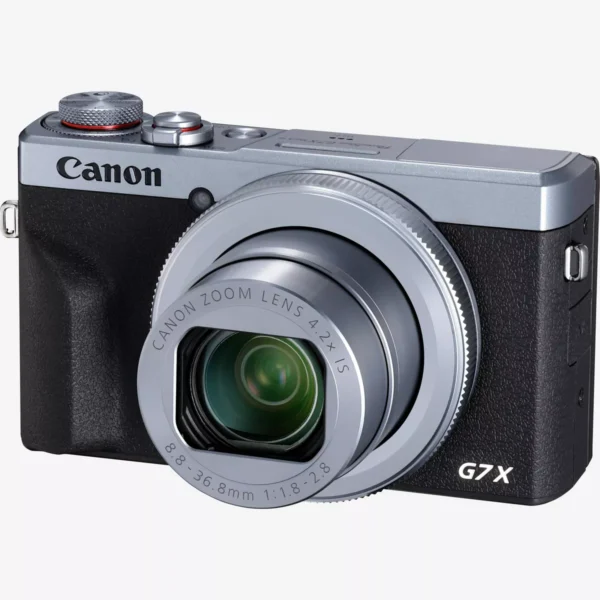 Canon PowerShot G7 X Mark III Compact Camera Silver – Flip-up screen, compact design, made for vlogging and business resale