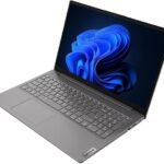 Lenovo V15 G4 IRU 15.6" laptop – sleek black business laptop with Intel i7, 8GB RAM, and 256GB SSD, US keyboard layout