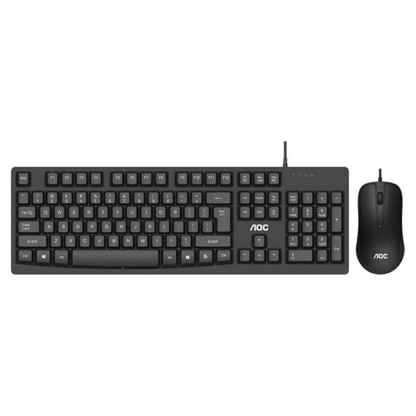 AOC KM150 wired combo delivers smooth, precise typing and navigation with a reliable USB connection—ideal for home or office use - Image 2