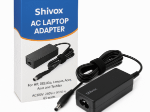 Shivox Laptop Adapter 65W, black, with 7.4x5mm connector, compatible with HP, Dell, Lenovo and others, color box packaging