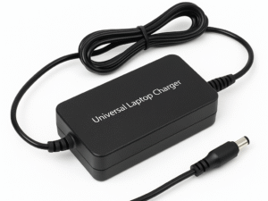 Shivox SX-101 Universal Laptop Charger, black, adjustable 12V–24V output, compatible with tablets and major laptop brands