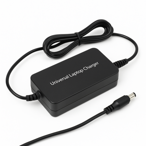Shivox SX-101 Universal Laptop Charger, black, adjustable 12V–24V output, compatible with tablets and major laptop brands