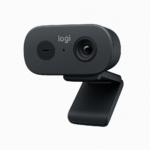Logitech Brio 100 Full HD Webcam, Graphite color, built-in mic with privacy shutter for meetings and streaming