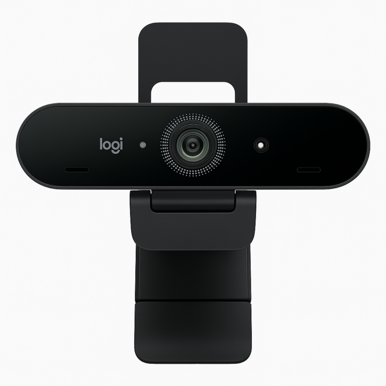Logitech Brio Stream Webcam, Black color, Ultra 4K HD video calling and streaming with auto light correction