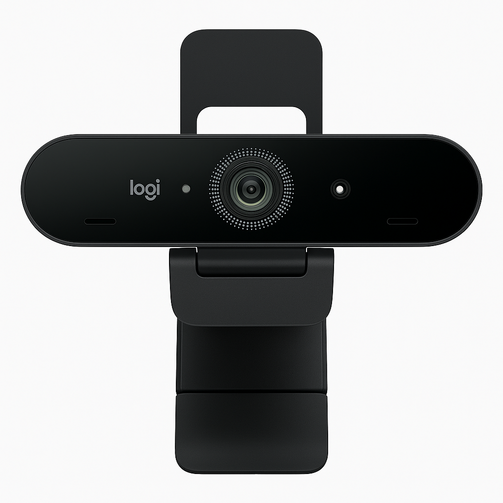 Logitech Brio Stream Webcam, Black color, Ultra 4K HD video calling and streaming with auto light correction