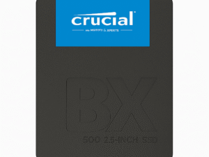 Crucial BX500 SSD 500GB, black and blue 2.5-inch SATA solid-state drive, built with 3D NAND for laptops and desktops