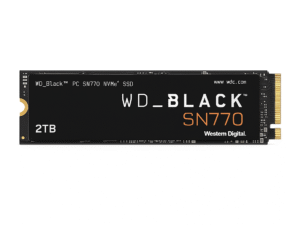WD_BLACK SN770 2TB SSD, M.2 2280 NVMe solid state drive, PCIe Gen4 interface, up to 5,150MB/s, optimized for gaming and high-performance systems