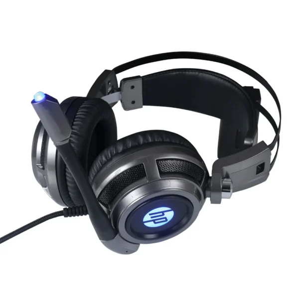 HP H200 Gaming Headset with LED, 7.1 Surround Sound, Mic, and 50mm Skin-Friendly Speakers – Ideal for Bulk Orders