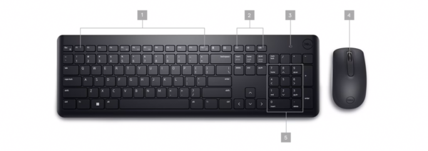 Dell KM3322W Wireless Keyboard and Mouse