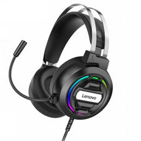Lenovo H401 RGB 7.1 Gaming Headphones – USB and AUX Stereo Sound Headset with Mic for PC and Consoles