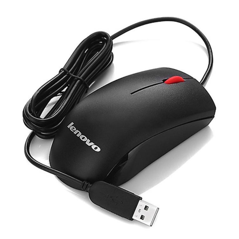 Lenovo M120 Pro Wired Optical Mouse – USB Ergonomic 1000 DPI Mouse for Office and Business Use