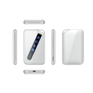 D-Link DWR-930M 4G LTE Mobile Router with 3000 mAh battery, supports up to 8 users, compact and secure for business Wi-Fi on the go