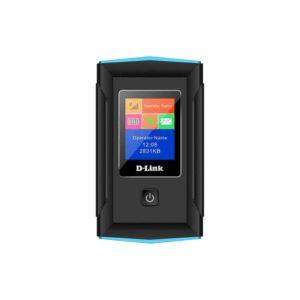 D-Link DWR-933M 4G LTE AC1200 Mobile Router with 3000 mAh battery, supporting up to 32 devices, ideal for portable business Wi-Fi