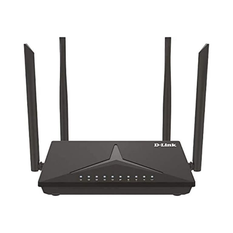 D-Link DIR-825M AC1200 Dual Band Gigabit Router with four external antennas, dual-band Wi-Fi, and multiple operating modes for business use