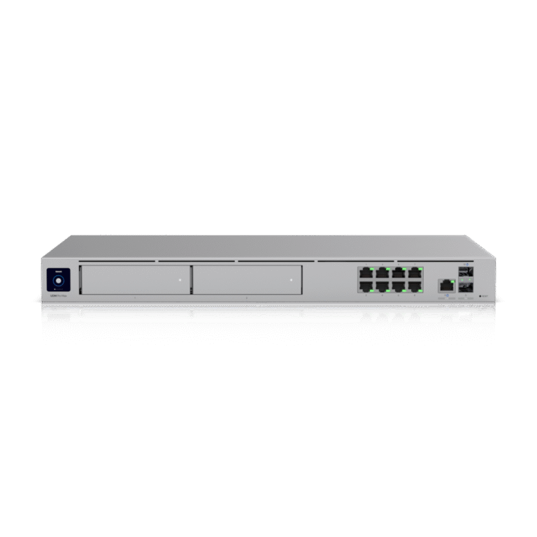 Ubiquiti UDM-Pro-Max-EU, 10G cloud gateway, 5 Gbps IPS, dual-WAN, UniFi controller, wholesale deployment