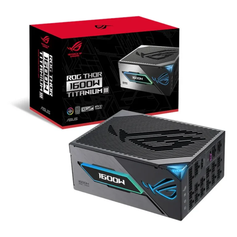 Asus 90YE00V1-B0NA00 ROG THOR 1600W Titanium fully modular gaming power supply with OLED display