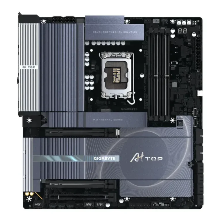 Gigabyte W880-AI-TOP workstation motherboard with DDR5 PCIe 5.0 Wi-Fi 7 and dual 10GbE LAN