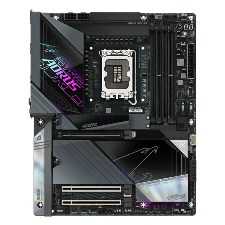 Gigabyte Z890-AORUS-MASTER DDR5 ATX motherboard with Wi-Fi 7 and PCIe 5.0 support