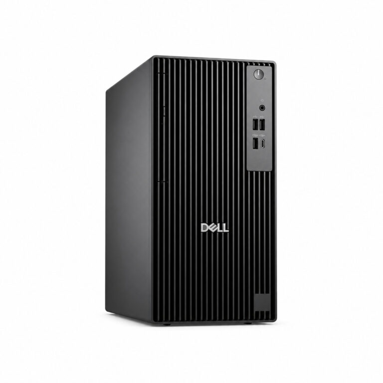 Dell Pro Tower QCT1250 Black desktop with Intel Core i3-14100, 8GB DDR5 RAM, 512GB NVMe SSD and Intel UHD Graphics 730