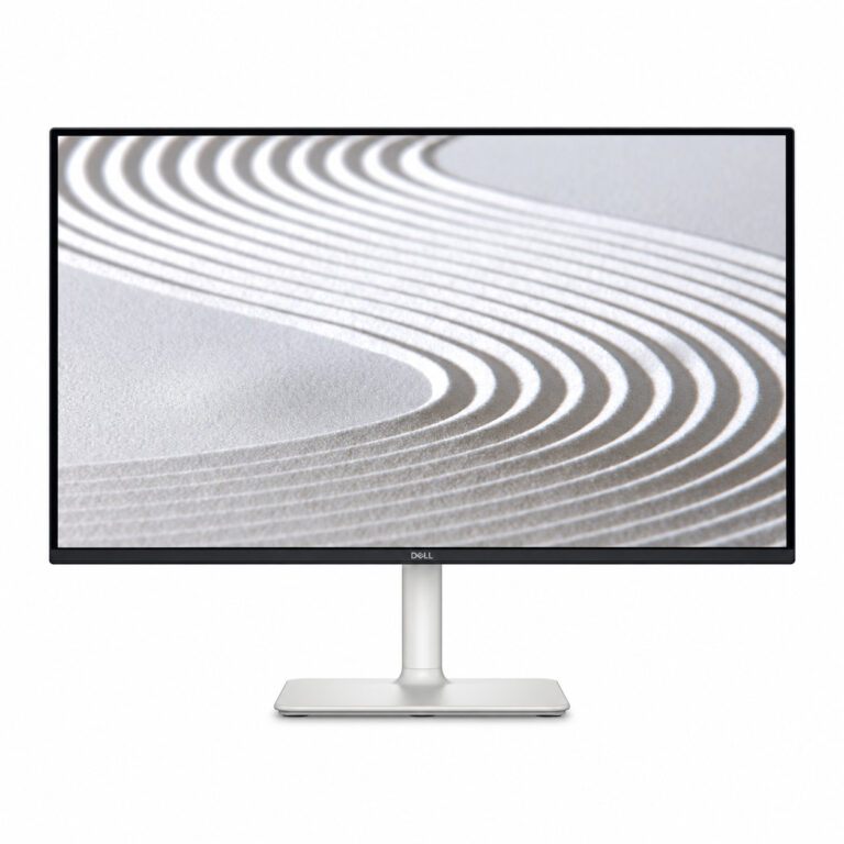 Dell S2425H white 24-inch IPS monitor with Full HD 1920x1080 display, 100Hz refresh rate and dual built-in 5W speakers