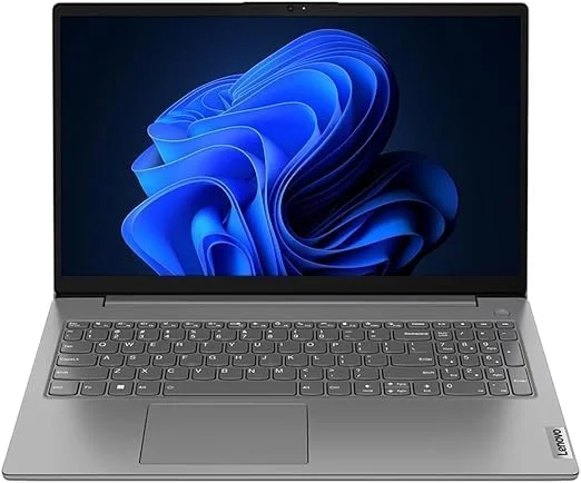 Lenovo V15 G4 IRU 15.6" laptop – sleek black business laptop with Intel i7, 8GB RAM, and 256GB SSD, US keyboard layout