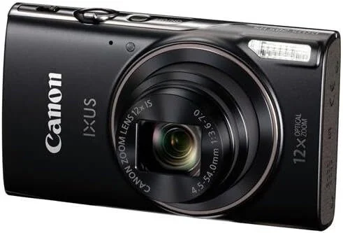 Canon IXUS 285 HS black, 12x optical zoom, 20.2MP CMOS sensor, Wi-Fi enabled for business resale