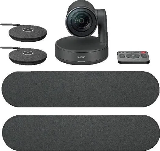 Logitech Rally Plus, 4K PTZ conference system, dual speakers, dual mic pods, modular audio, B2B wholesale