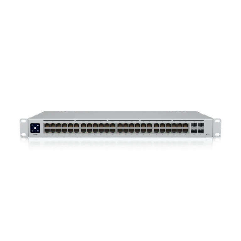 Ubiquiti USW48POEEU, 48-port PoE switch, 32 PoE+ 195W, 4× SFP, B2B wholesale deployment