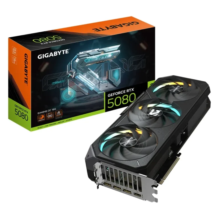 Gigabyte GV-N5080GAMING-OC-16G, RTX 5080 gaming graphics card, 16GB GDDR7 256-bit, bulk gaming PC builds