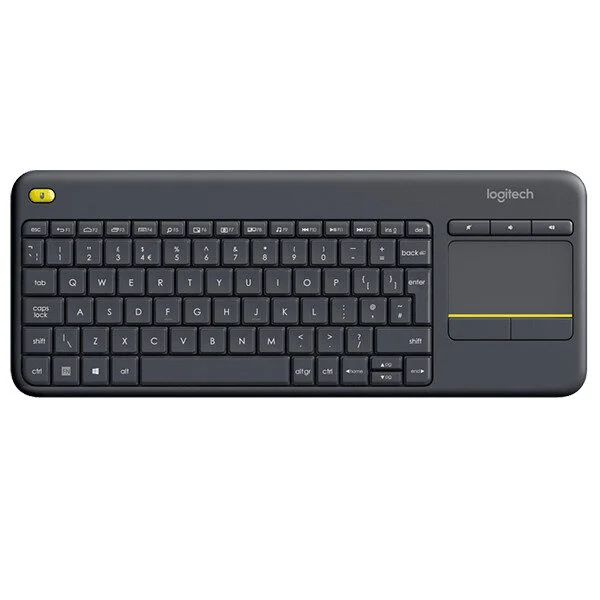 Logitech 920-007153, K400 Plus wireless TV touch keyboard, integrated touchpad, bulk office and hotel PC-to-TV control