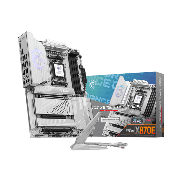 MSI 911-7E59-001, MPG X870E EDGE TI WiFi AM5 motherboard, PCIe 5.0 DDR5 Wi-Fi 7, bulk B2B PC builds