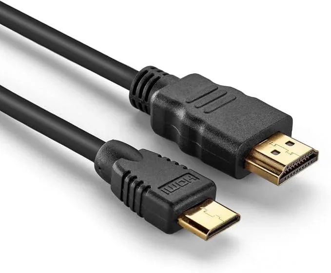 Shivox SX - HDMI to Mini 1.5M high-speed Mini-HDMI to HDMI adapter cable with 4K support and gold-plated connectors