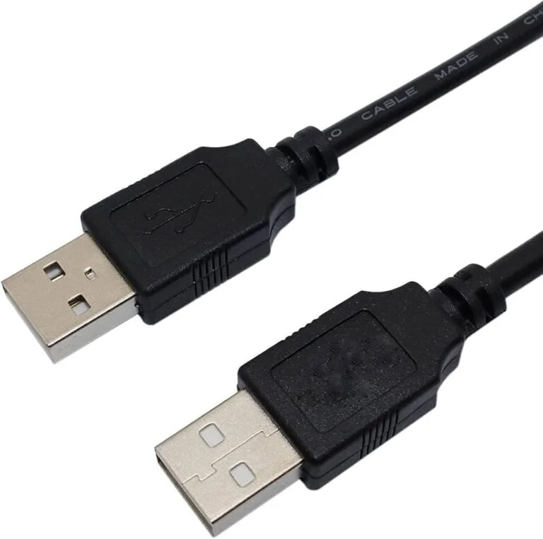 Shivox USB 2.0 Cable 3M black Type A male to Type A male cable with 480Mbps data transfer and 2A charging support